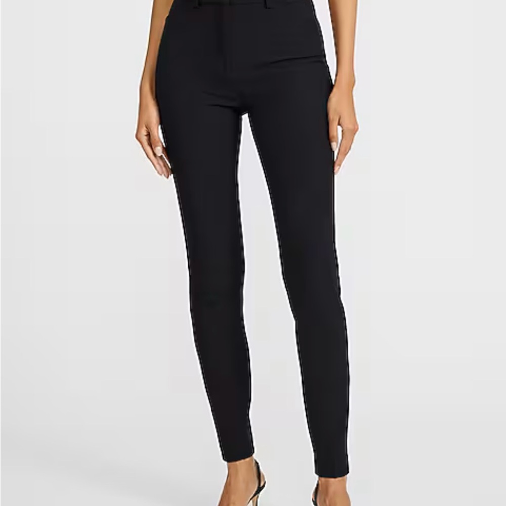 Express super soft twill high waisted black skinny pants